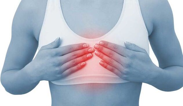 Il dolore allo sterno nella parte anteriore è un segno di osteocondrosi della colonna vertebrale toracica